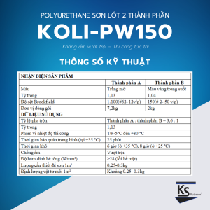 Sơn lót nền ẩm KOLI-PW150 - Sơn lót thi công nền ẩm