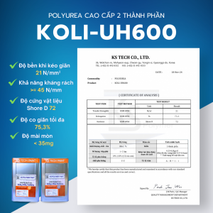 KOLI-UH600 Chống thấm Polyurea cao cấp trong suốt