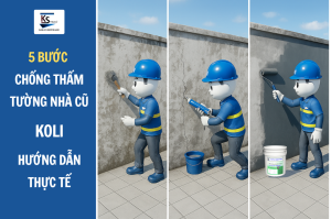 chống thấm tường nhà cũ 