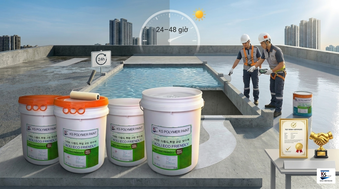 test nước chống thấm