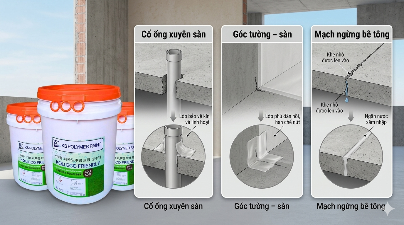 chống thấm gốc nước