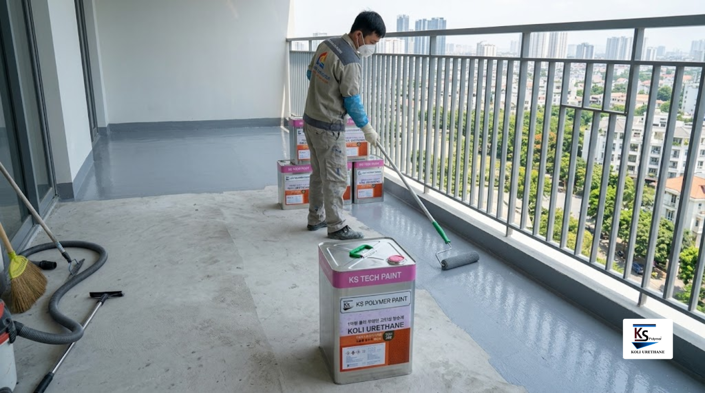 Cách chống thấm ban công
