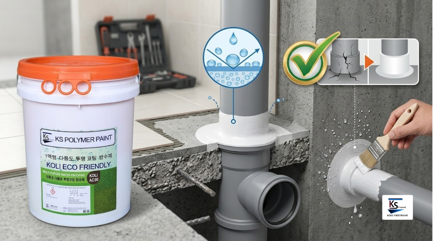 Chống Thấm Cổ Ống Nhà Vệ Sinh