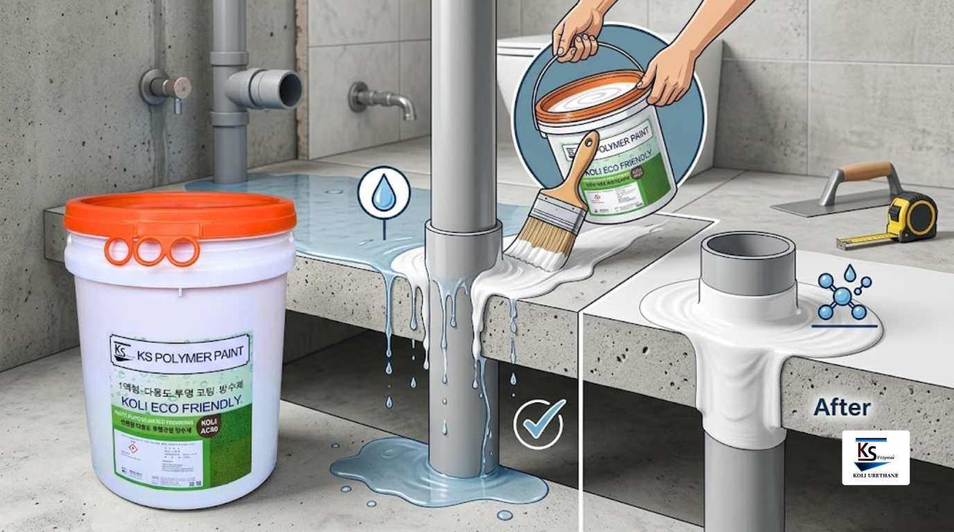 Chống Thấm Cổ Ống Nhà Vệ Sinh
