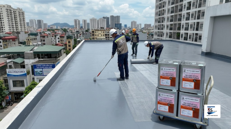 chống thấm mái nhà bằng