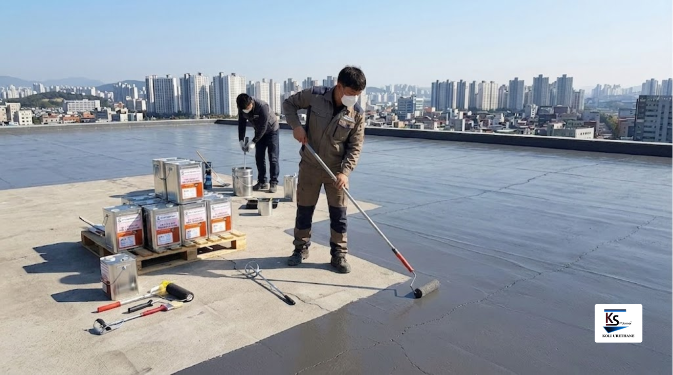 chống thấm mái nhà bê tông bị nứt
