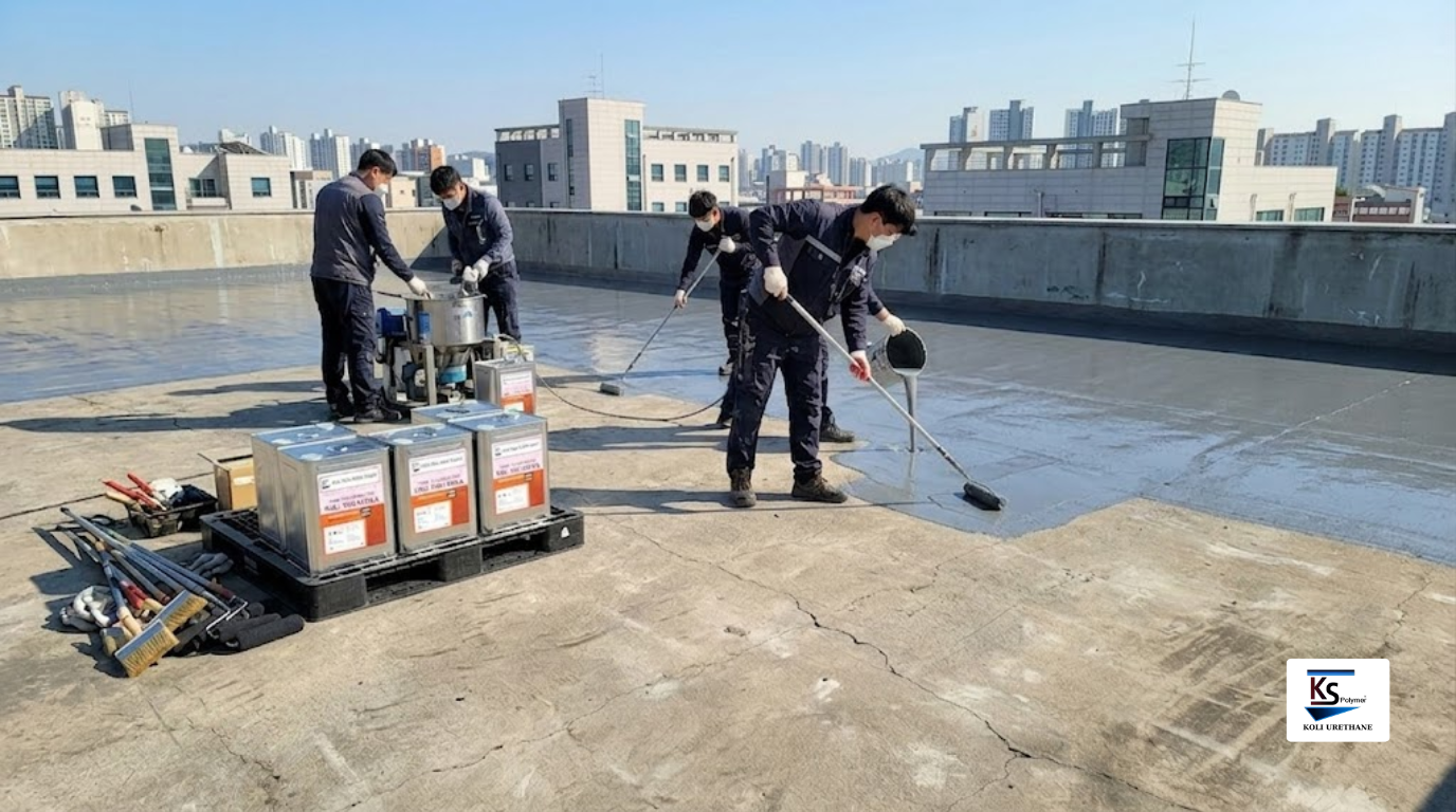 chống thấm mái nhà bê tông bị nứt