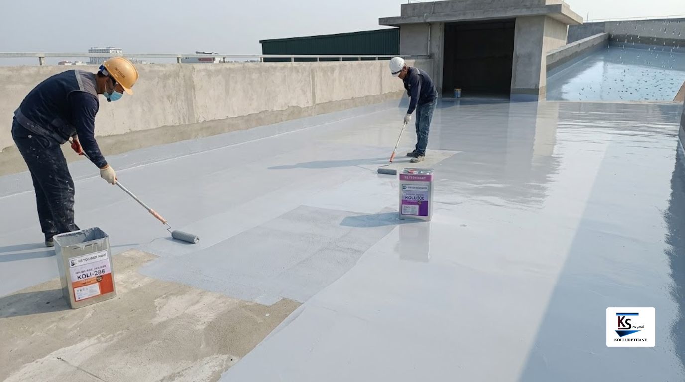 Độ Co Giãn Lớp Sơn Đàn Hồi Ảnh Hưởng Gì Đến Chống Thấm? 2 sơn đàn hồi